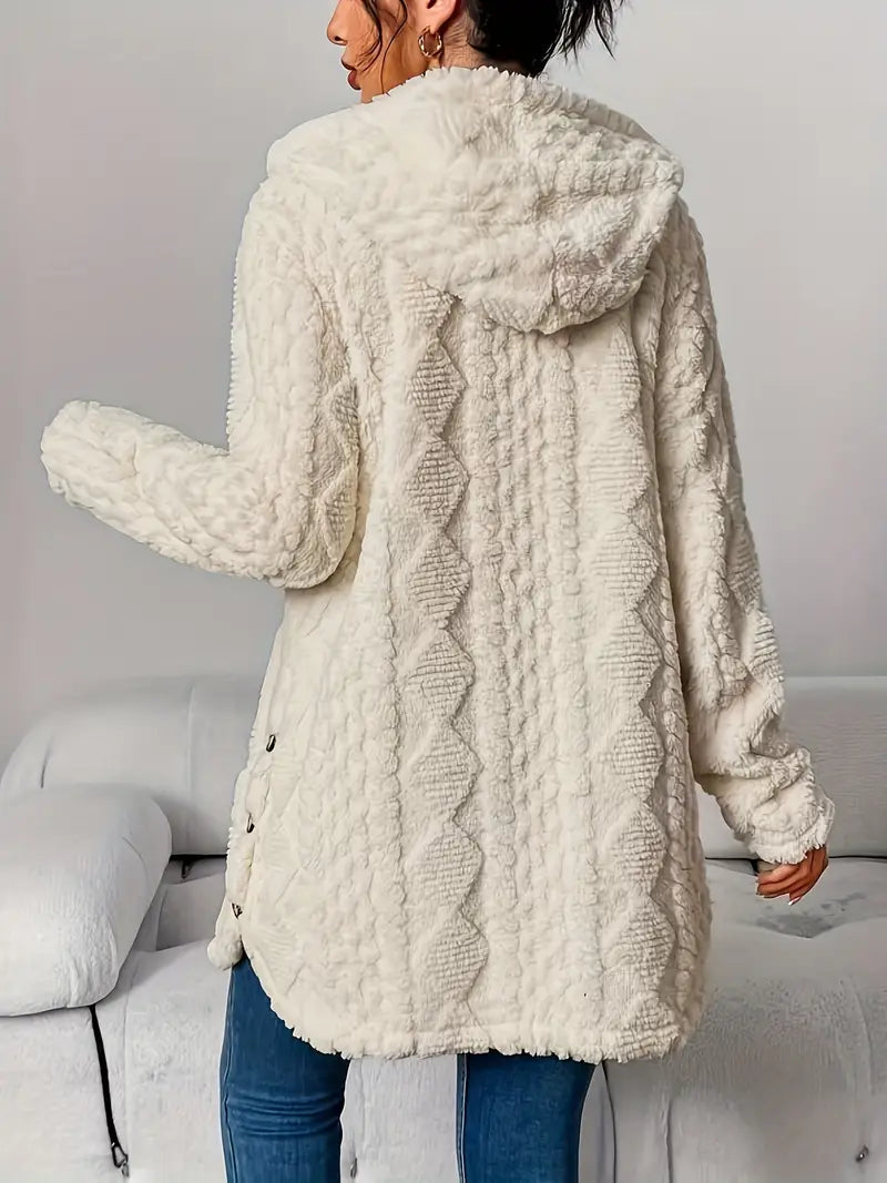 NORTHLINE STUDIO | Plush Hooded Cardigan