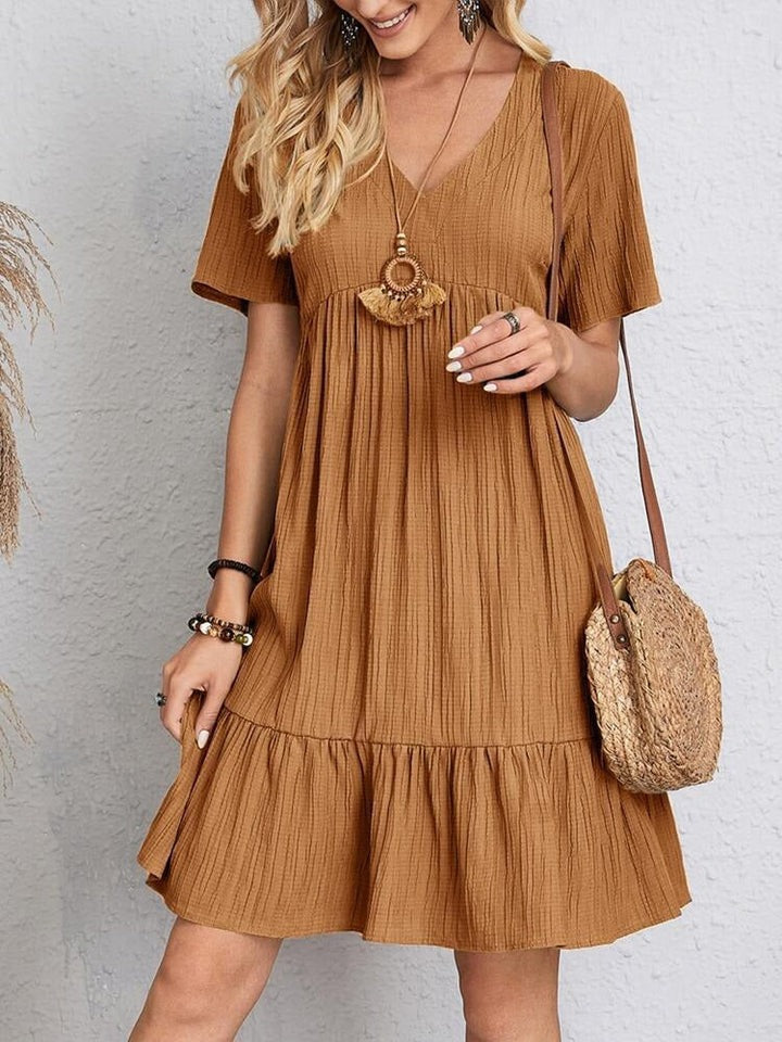 EMMA | RELAXED V-NECK DRESS