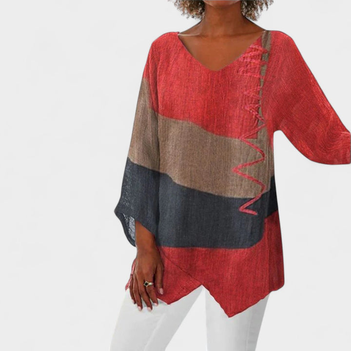 NORTHLINE STUDIO | RELAXED COLORBLOCK BLOUSE