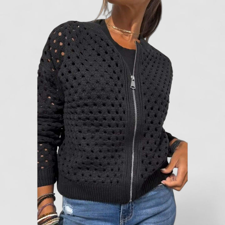 NORTHLINE STUDIO | Stylish Knit Zipper Jacket