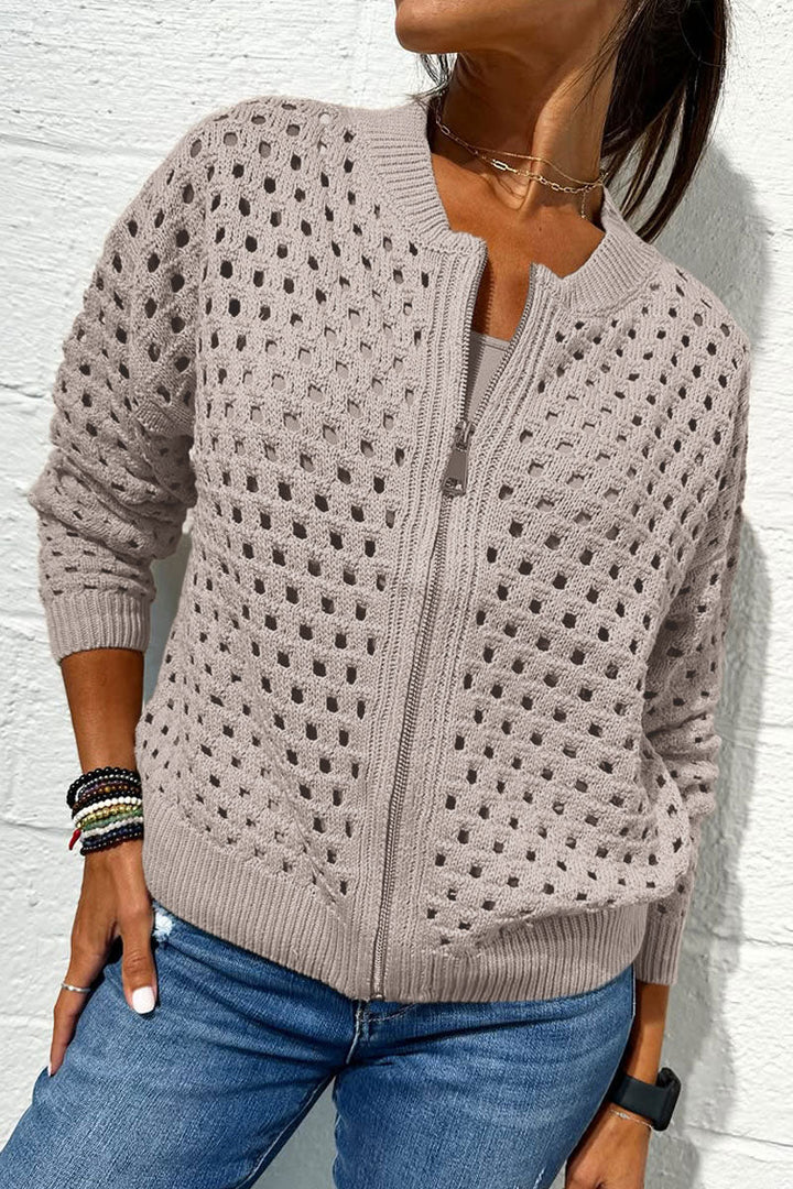 NORTHLINE STUDIO | Stylish Knit Zipper Jacket
