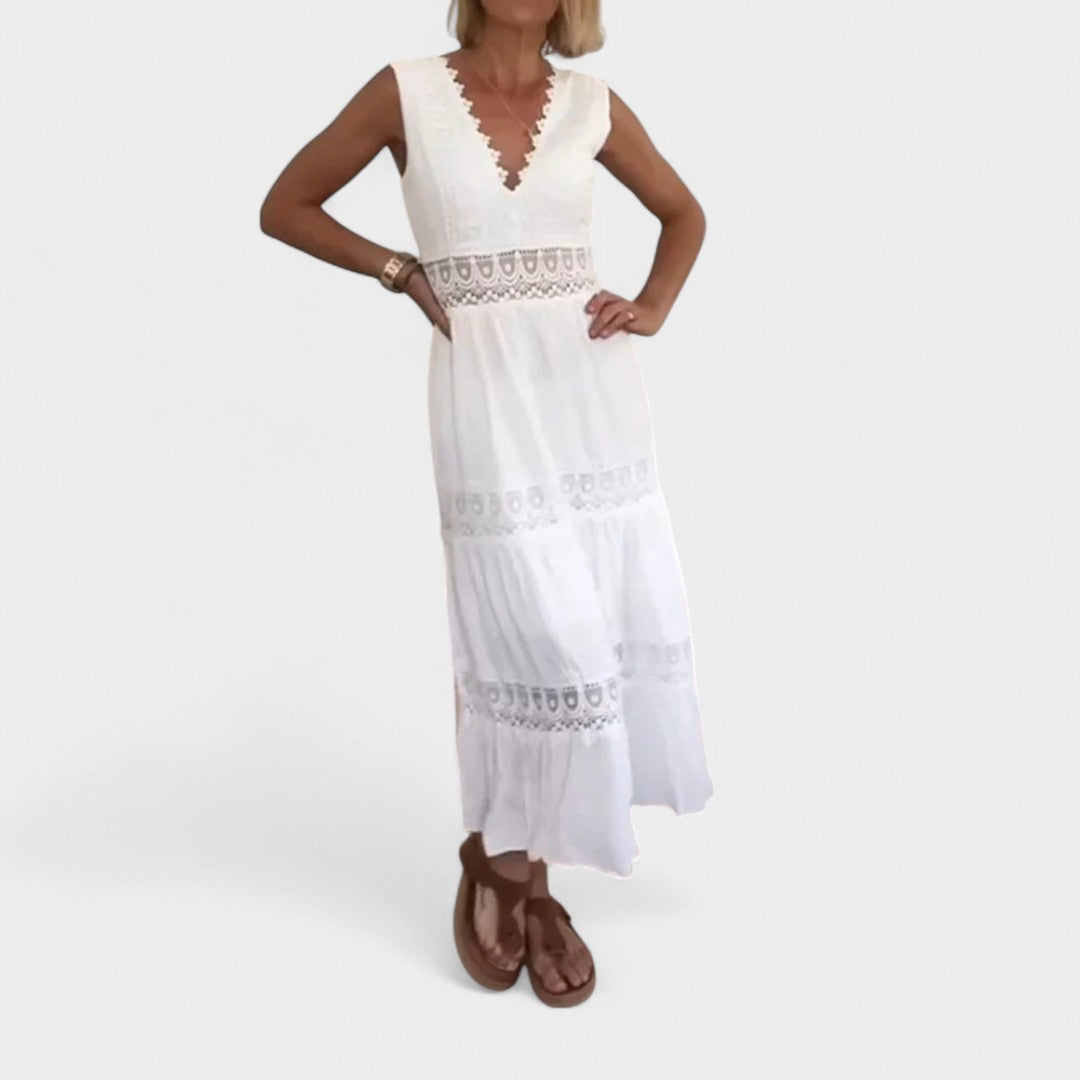 SOPHIA | BOHO LACE MIDI DRESS