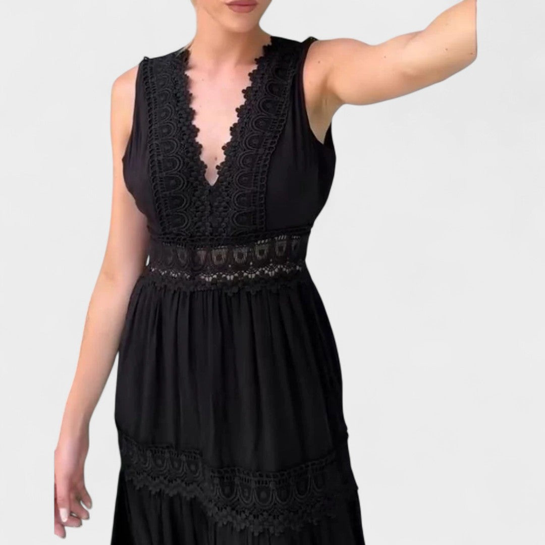 SOPHIA | BOHO LACE MIDI DRESS