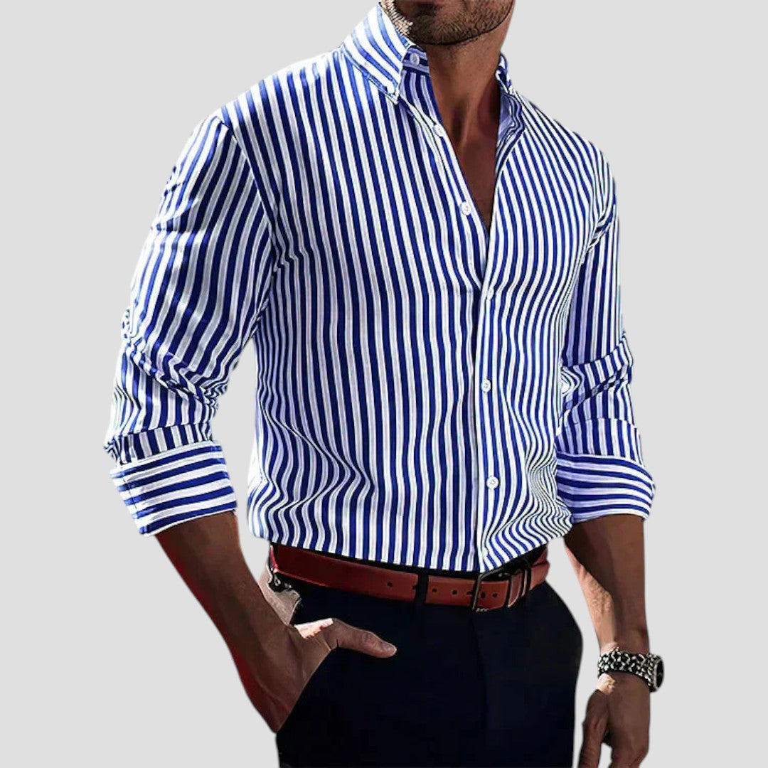GEOFFREY | STRIPED BUTTON SHIRT