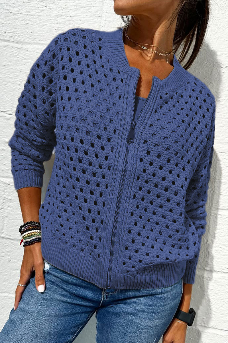 NORTHLINE STUDIO | Stylish Knit Zipper Jacket
