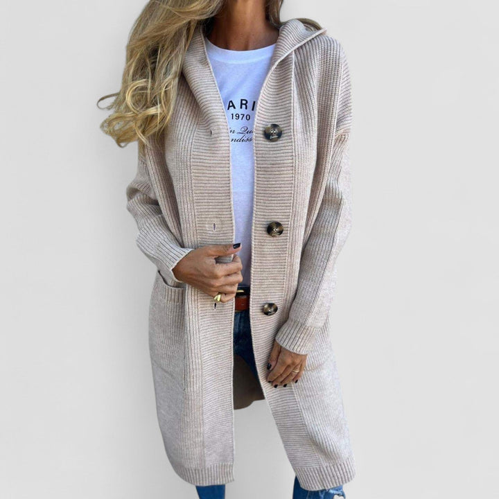 NORTHLINE STUDIO | Cozy Hooded Knit Cardigan