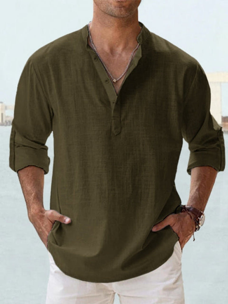 DANTE | RELAXED HENLEY SHIRT