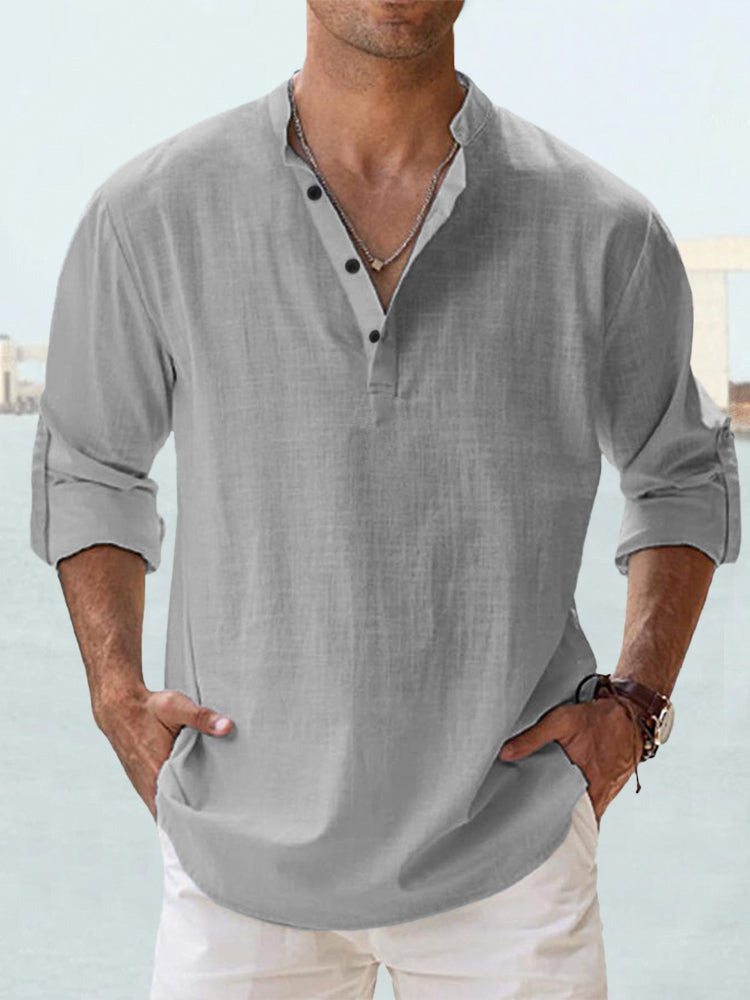 DANTE | RELAXED HENLEY SHIRT