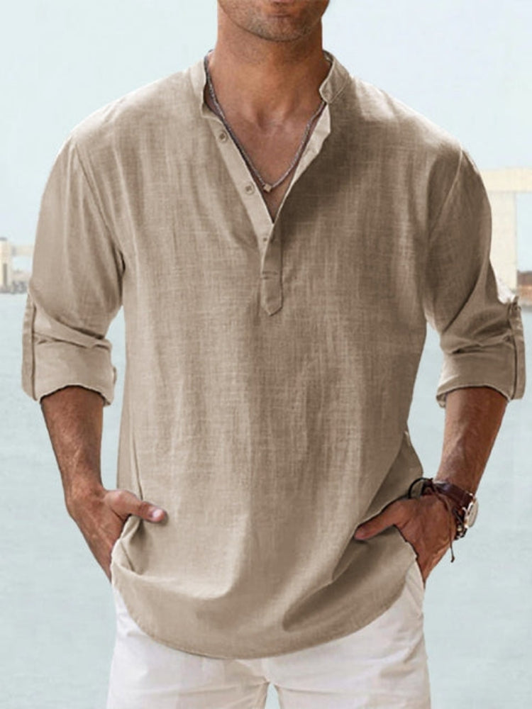 DANTE | RELAXED HENLEY SHIRT