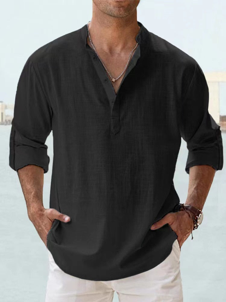 DANTE | RELAXED HENLEY SHIRT