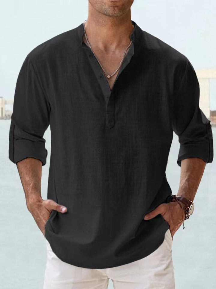 DANTE | RELAXED HENLEY SHIRT