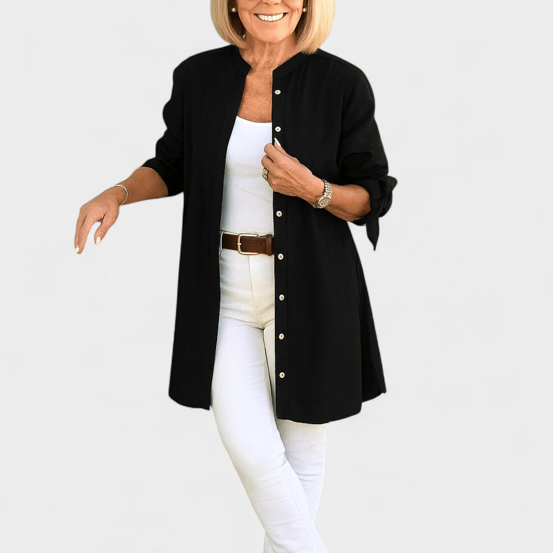 NORTHLINE STUDIO | LONG BUTTON BLOUSE