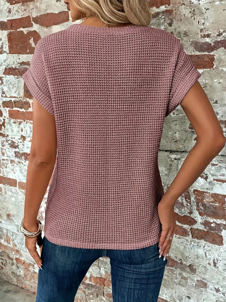 NORTHLINE STUDIO | WAFFLE KNIT TOP