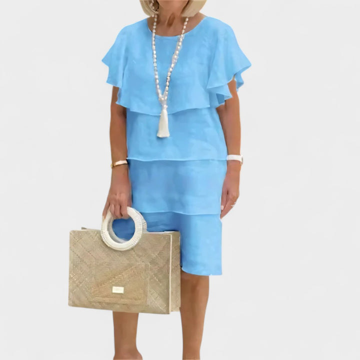 SYLVIA |  | PREMIUM COTTON LAYERED DRESS