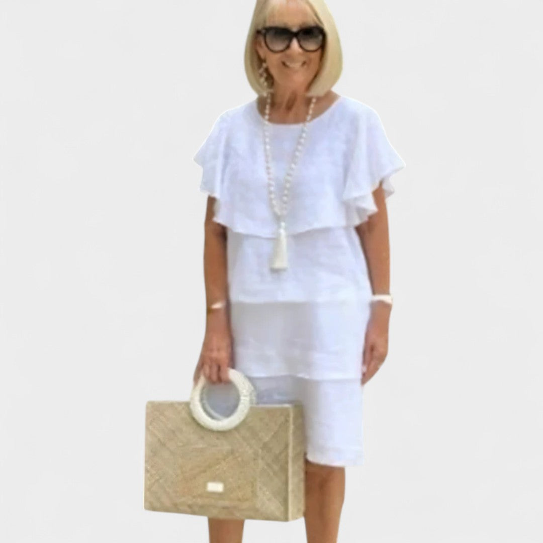 SYLVIA |  | PREMIUM COTTON LAYERED DRESS